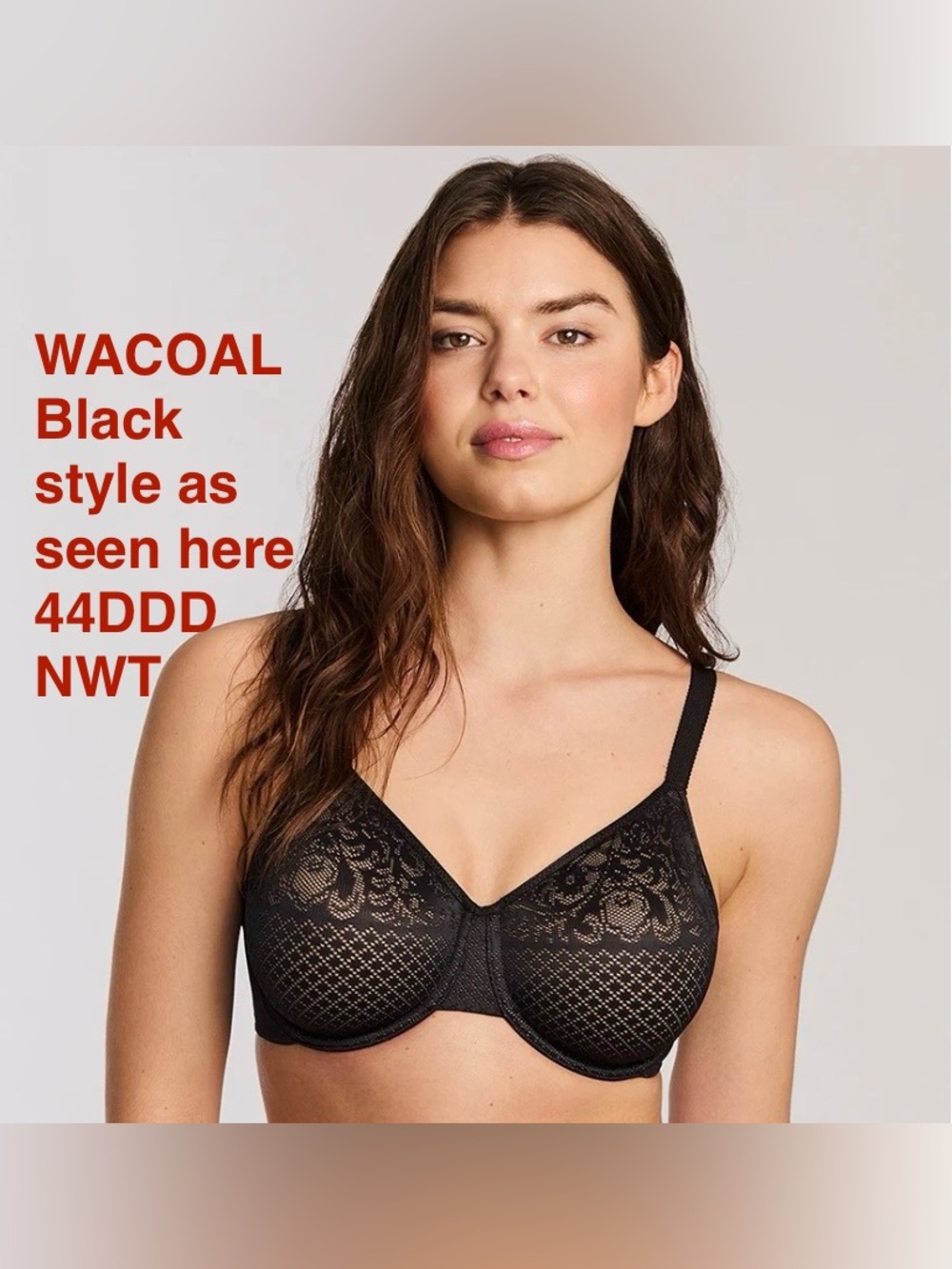 NWT WACOAL Black Minimizer Style size 44 DDD